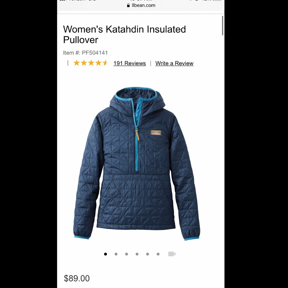 L.L. Bean Women’s Katahdin Insulated Pullover